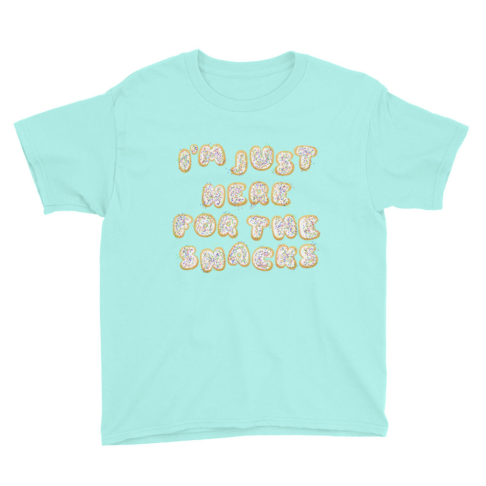 I'm Just Here for the Snacks YOUTH Shirt