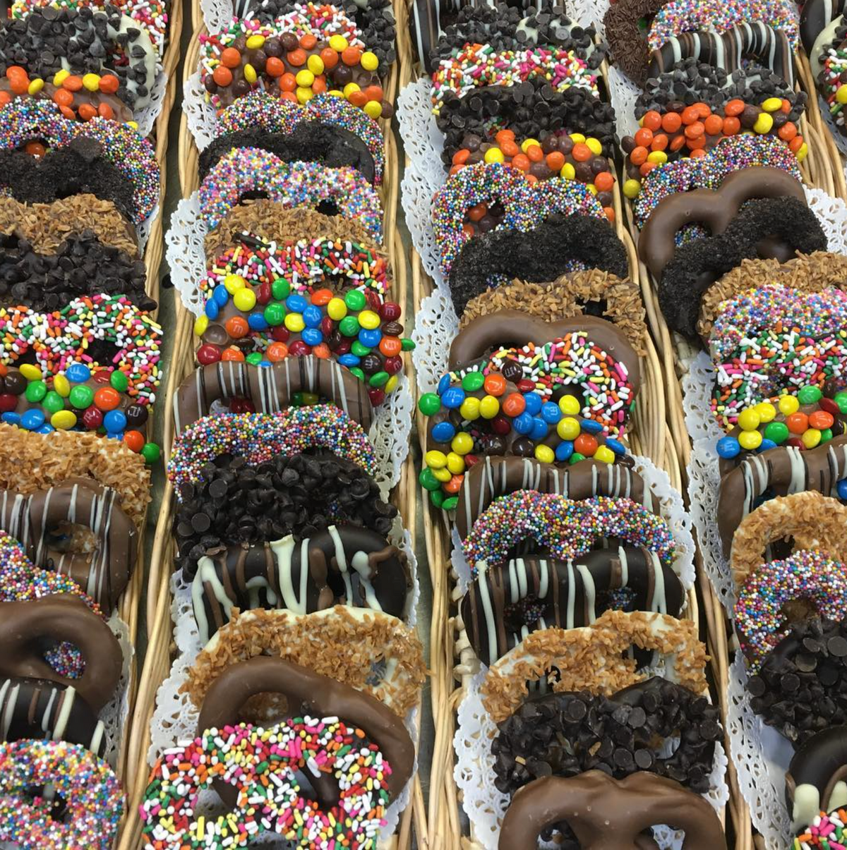 Rectangular Chocolate Covered Pretzel Platter
